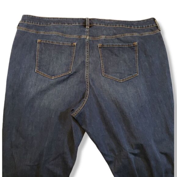 Old Navy Jeans Plus Size 26 Short Power Slim Straight Blue Denim Pants High Rise - Picture 4 of 7
